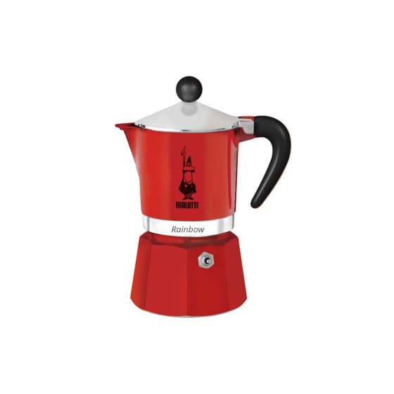 Mokabryggare Bialetti Moka Rainbow 3-cup Red från Bialetti – köp hos Coffee Friend