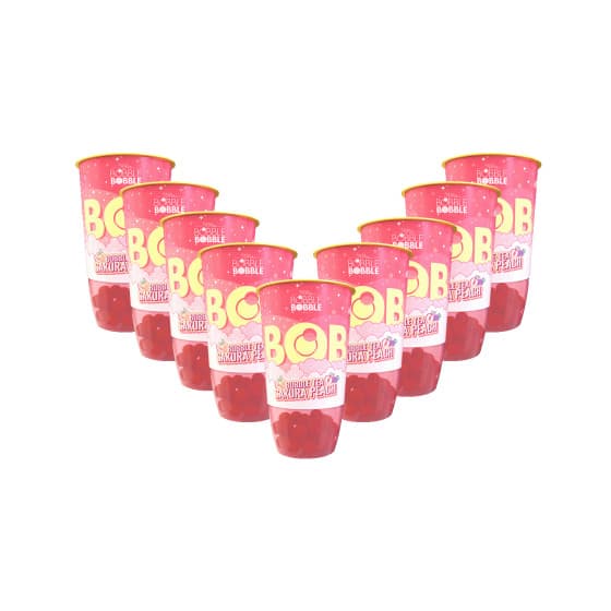 Bubble tea BOB Sakura Peach, 9 x 360 ml – från Bobble Bobble – 201 kr – hos Coffee Friend