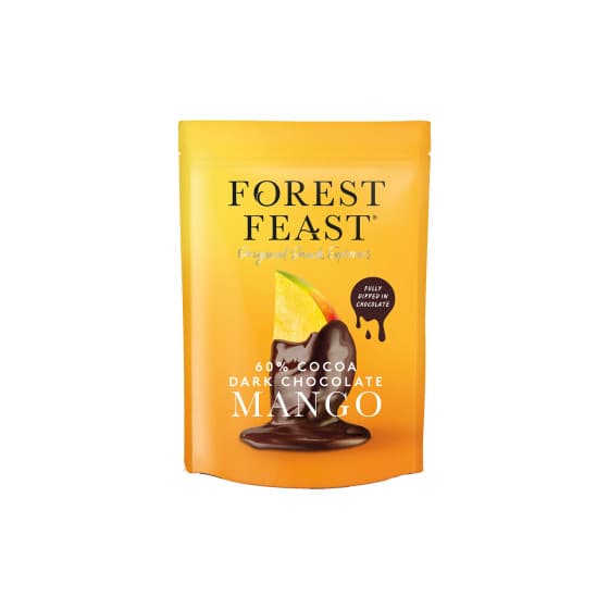Forest Feast mörk chokladöverdragna mangoskivor, 100 g från Forest Feast – köp hos Coffee Friend
