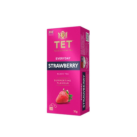Svart te True English Tea Everyday Strawberry, 20 st. – från True English Tea – 20 kr – hos Coffee Friend