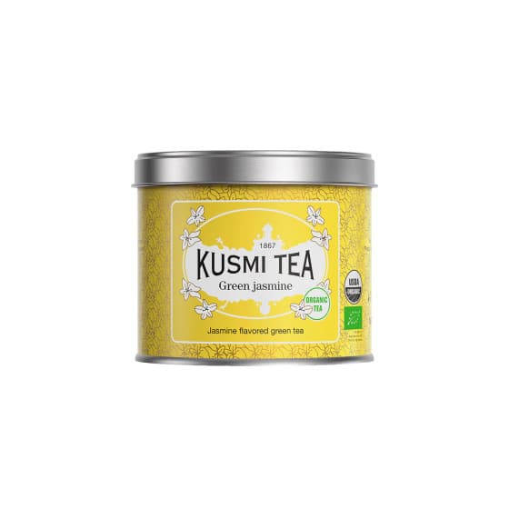 Ekologiskt grönt te Kusmi Tea Green Jasmine, 90 g (i metallburk) – från Kusmi Tea – 141 kr – hos Coffee Friend