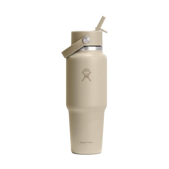 Hydro Flask Wide Mouth Flex Straw Cap Oat reseflaska, 946 ml från Hydro Flask – köp hos Coffee Friend