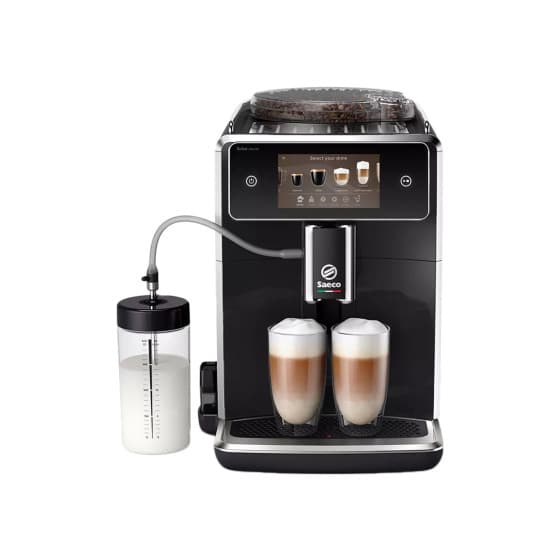 Saeco Xelsis Deluxe SM8780/00 Helautomatisk kaffemaskin bönor - Svart – från Saeco – 13390 kr – hos Coffee Friend