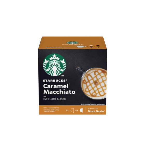 Kaffekapslar kompatibla med NESCAFÉ® Dolce Gusto® Starbucks Caramel Macchiato, 6+6 kpl. – från Starbucks – 54 kr – hos Coffee Friend