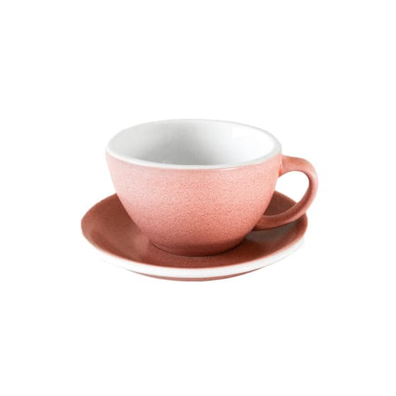 Cappuccinokopp med fat Loveramics Egg Cinnabar, 200 ml – från Loveramics – 261 kr – hos Coffee Friend