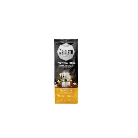 Malt kaffe Bialetti Perfetto Moka Vanilla, 250 g – från Bialetti – 84 kr – hos Coffee Friend