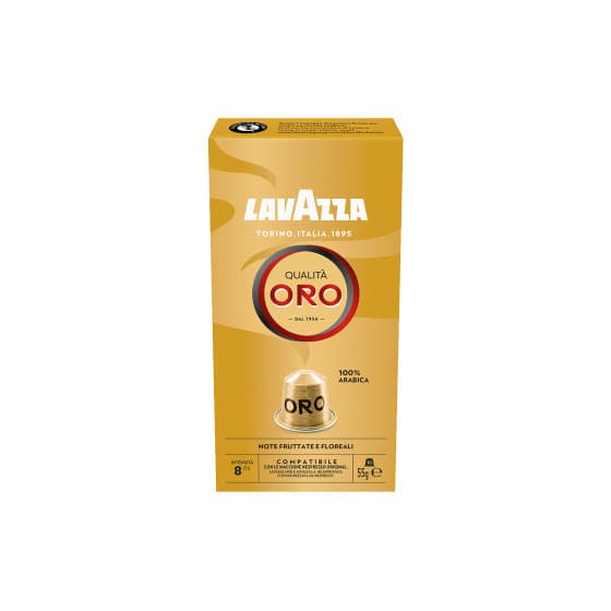 Kaffekapslar för Nespresso® maskiner Lavazza Qualita Oro, 10 st. – från Lavazza – 37 kr – hos Coffee Friend
