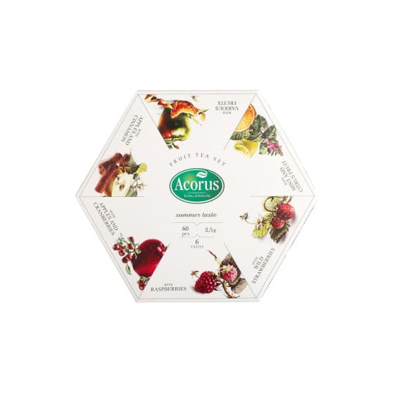 Fruktte-set ACORUS Summer Taste, 60 st. – från Acorus – 201 kr – hos Coffee Friend