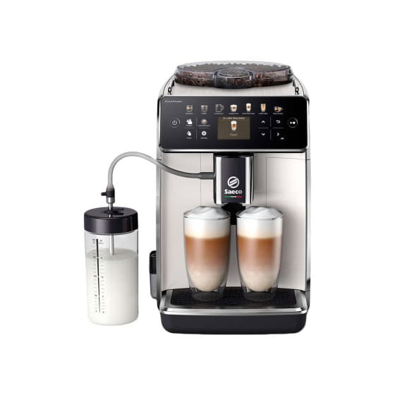 Saeco GrandAroma SM6580/20 Helautomatisk kaffemaskin bönor - Vit – från Saeco – 7899 kr – hos Coffee Friend