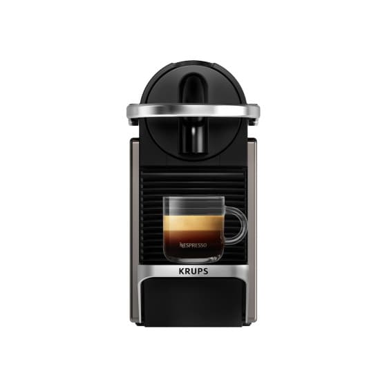 Nespresso Pixie Redesign XN306T10 Maskin med kapslar från Krups - Titan från Krups – köp hos Coffee Friend