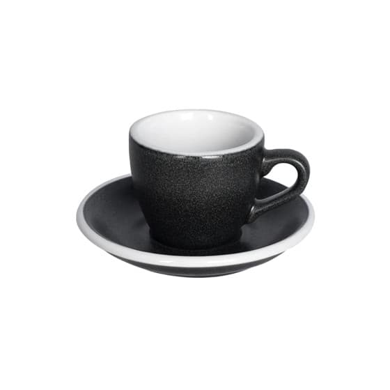 Espressokopp med fat Loveramics Egg Anthracite, 80 ml – från Loveramics – 216 kr – hos Coffee Friend