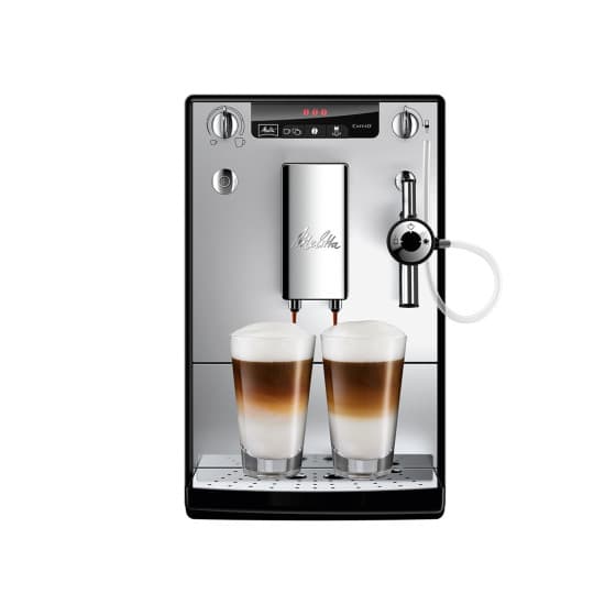 Melitta E957-203 Solo &amp; Perfect Milk Helautomatisk kaffemaskin bönor - Silver – från Melitta – 4129 kr – hos Coffee Friend