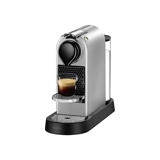Nespresso CITIZ Silver XN741B10 Kaffemaskin med kapslar (Krups) - Silver – från Krups – 1691 kr – hos Coffee Friend