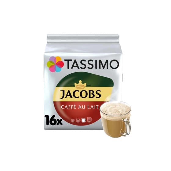 Kaffekapslar Tassimo Café Au Lait (kompatibla med Bosch Tassimo kapselmaskiner), 16 st. – från Tassimo – 80 kr – hos Coffee Friend