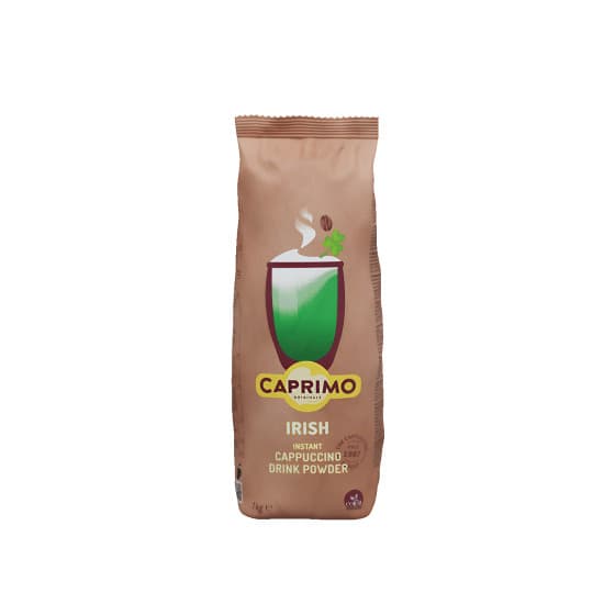 Smaksatt cappuccinodryckspulver med kakaobas Caprimo Irish Cappuccino, 1 kg från Caprimo – köp hos Coffee Friend