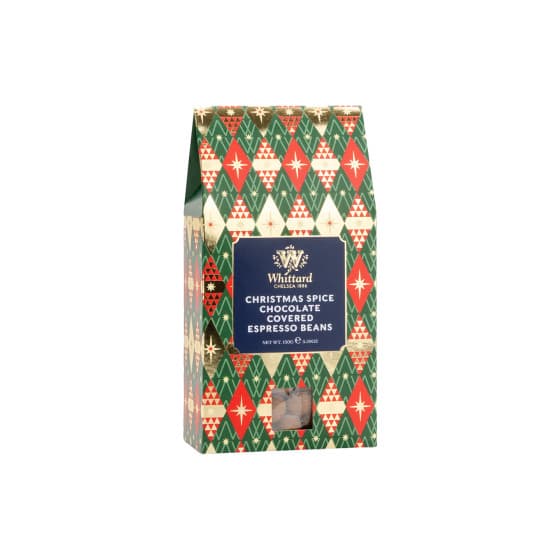 Whittard of Chelsea Christmas Spice chokladöverdragna kaffebönor, 150 g – från Whittard of Chelsea – 143 kr – hos Coffee Friend