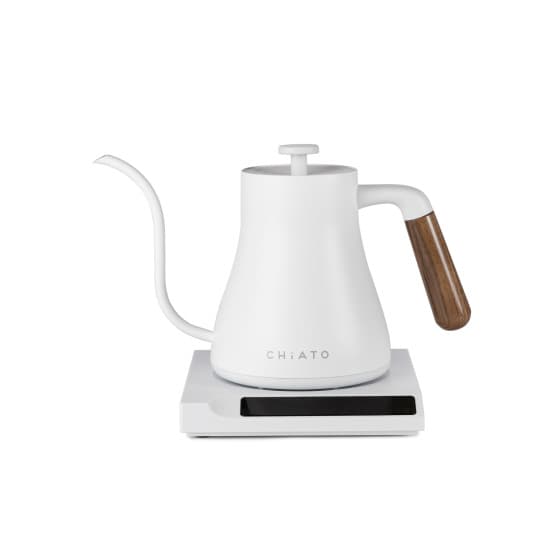 CHiATO flowPLAY Gooseneck Elektrisk vattenkokare, 0,6 l - Vit från Chiato – köp hos Coffee Friend