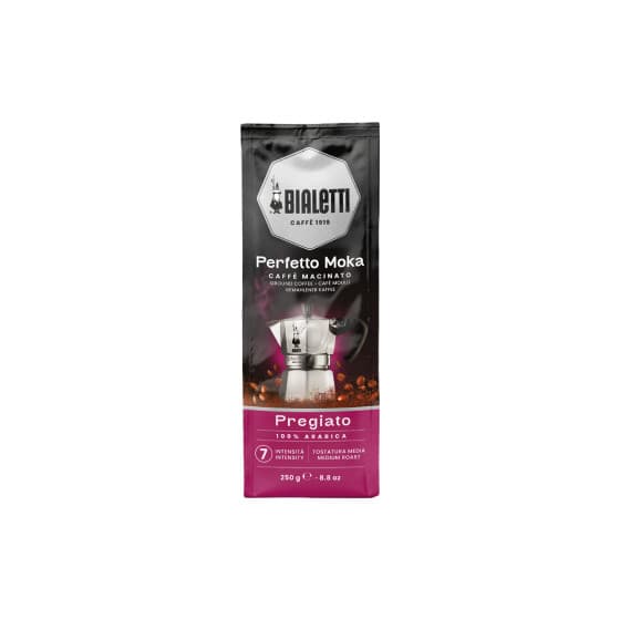 Malt kaffe Bialetti Perfetto Moka Pregiato, 250 g – från Bialetti – 63 kr – hos Coffee Friend