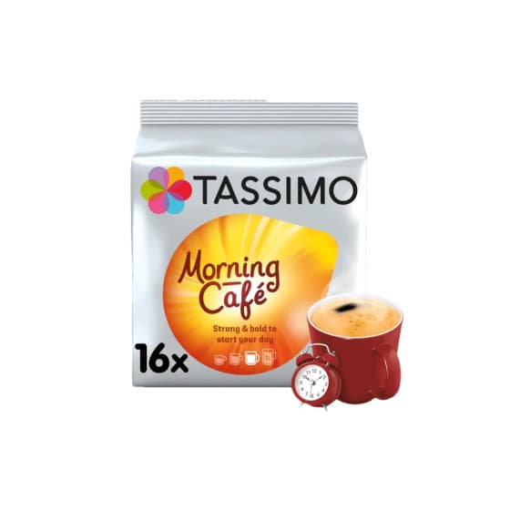 Kaffekapslar Tassimo Morning Cafe (kompatibla med Bosch Tassimo kapselmaskiner), 16 st. – från Tassimo – 80 kr – hos Coffee Friend