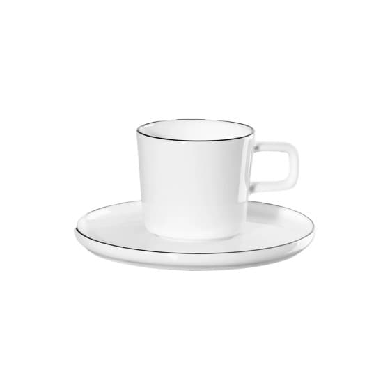 Espressokopp med fat Asa Selection Oco Ligne Noire, 80 ml från Asa Selection – köp hos Coffee Friend