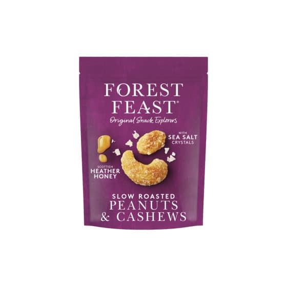 Forest Feast jordnötter &amp; cashewnötter med honung och havssalt, 120 g från Forest Feast – köp hos Coffee Friend