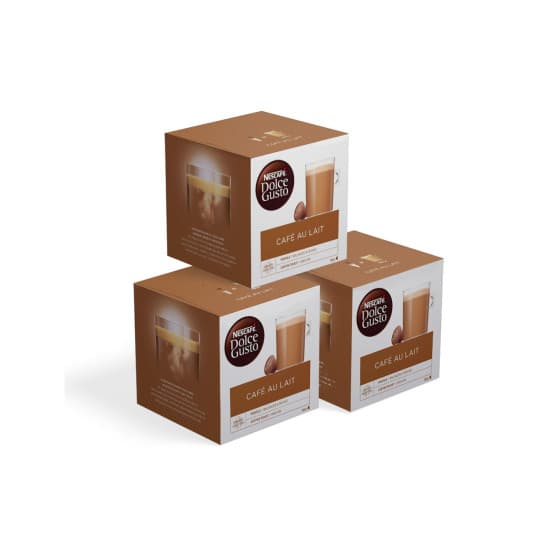 Set med kaffekapslar NESCAFÉ® Dolce Gusto® Café Au lait, 3 x 16 st. – från NESCAFÉ® Dolce Gusto® – 256 kr – hos Coffee Friend