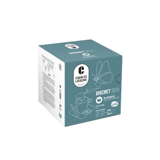 Koffeinfria kaffekapslar kompatibla med NESCAFÉ® Dolce Gusto® Charles Liégeois Discret Deca, 16 st. – från Charles Liégeois – 110 kr – hos Coffee Friend