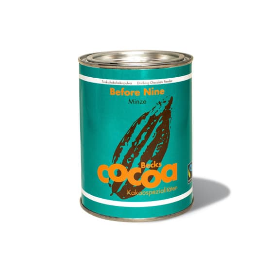 Ekologisk kakao Cacao Before Nine mintulla, 250 g från Becks – köp hos Coffee Friend