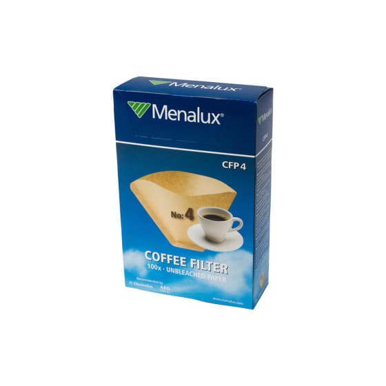 Menalux CFP4 universella papperskaffefilter, 100 st. (för filterkaffebryggare) från Menalux – köp hos Coffee Friend