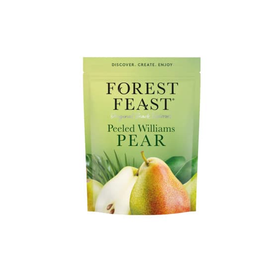 Forest Feast torkade skalade Williams päron, 120 g från Forest Feast – köp hos Coffee Friend