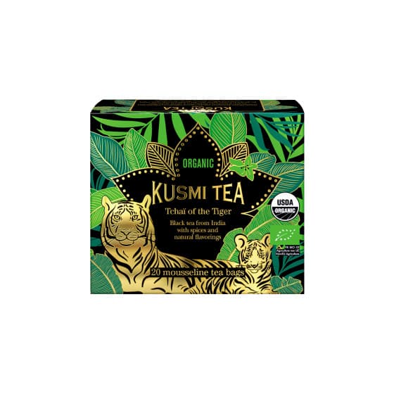 Ekologiskt svart te Kusmi Tea Tchaï of the Tiger – 20 tepåsar i musslin – från Kusmi Tea – 93 kr – hos Coffee Friend