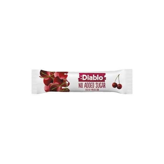 Müslibar med yoghurtöverdrag utan tillsatt socker Diablo Sugar Free Cherry, 30 g – från Diablo – 15 kr – hos Coffee Friend