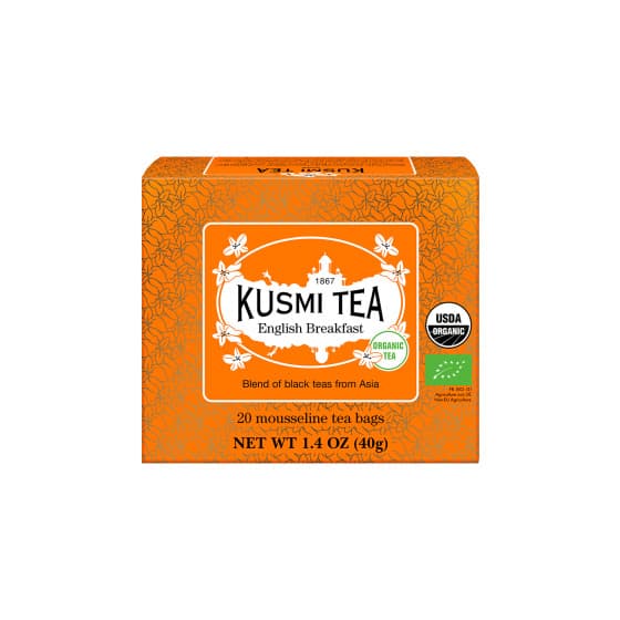 Ekologiskt svart te Kusmi Tea English Breakfast – 20 tepåsar i musslin – från Kusmi Tea – 61 kr – hos Coffee Friend