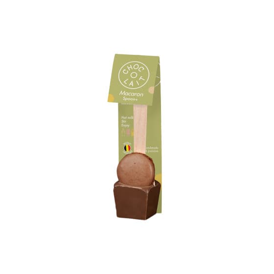 Varm choklad MoMe Choc-o-lait Spoon+ Macaron, 36 g från MoMe – köp hos Coffee Friend