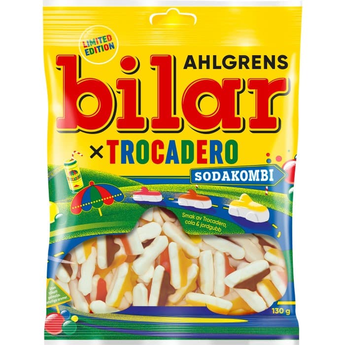 Ahlgrens Bilar Sodakombi x Trocadero 130g från Ahlgrens Bilar – köp hos Delitea