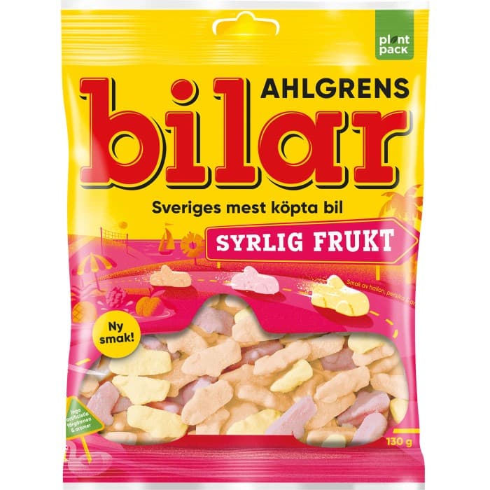 Ahlgrens Bilar Syrlig Frukt 130g