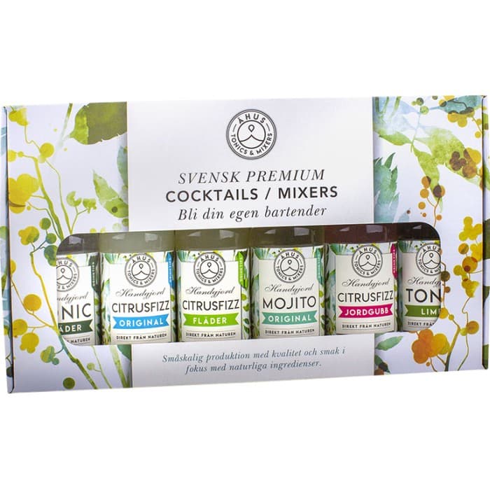 Åhus Tonics & Mixers Presentlåda Cocktails / Mixers 6x200ml från Åhus Tonics & Mixers – köp hos Delitea