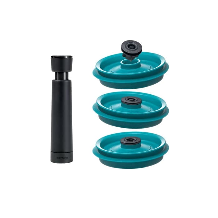 Airtender Set 3 Lock, 3 Stoppers & Pump från Airtender – köp hos Delitea