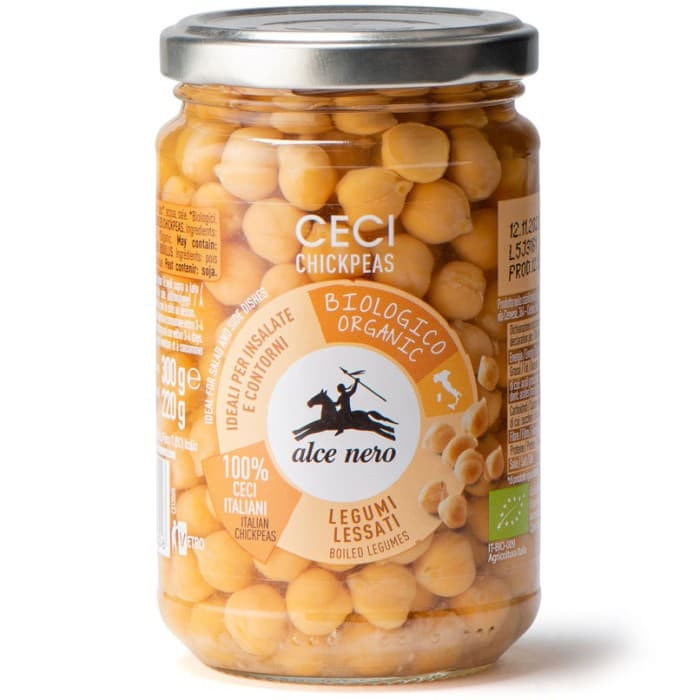 Alce Nero Kikärter Glasburk Eko 300g