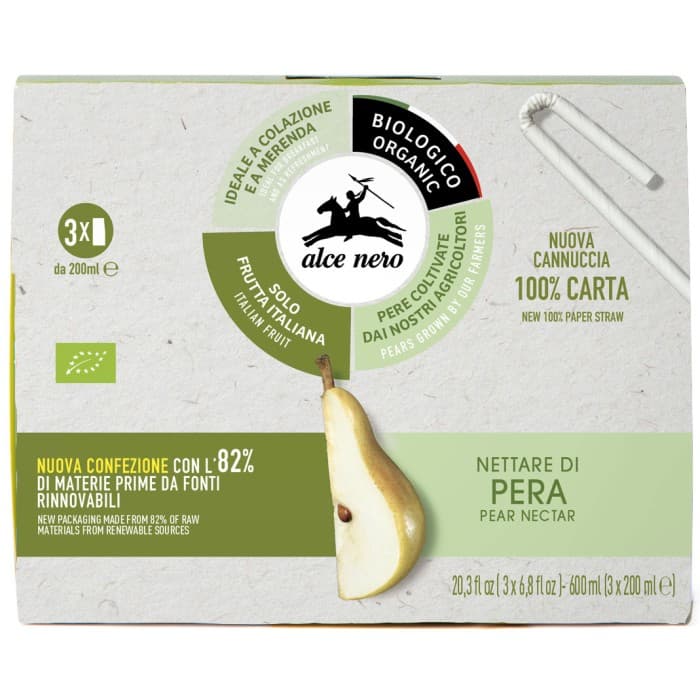 Alce Nero Pärondricka Tetrapack Eko 3x200ml