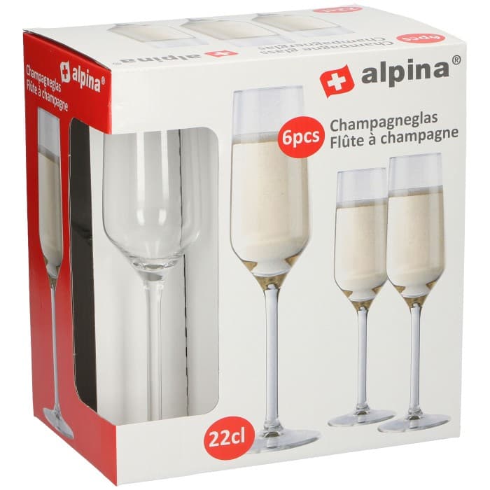 Alpina Glas Champagne 22cl 6-pack