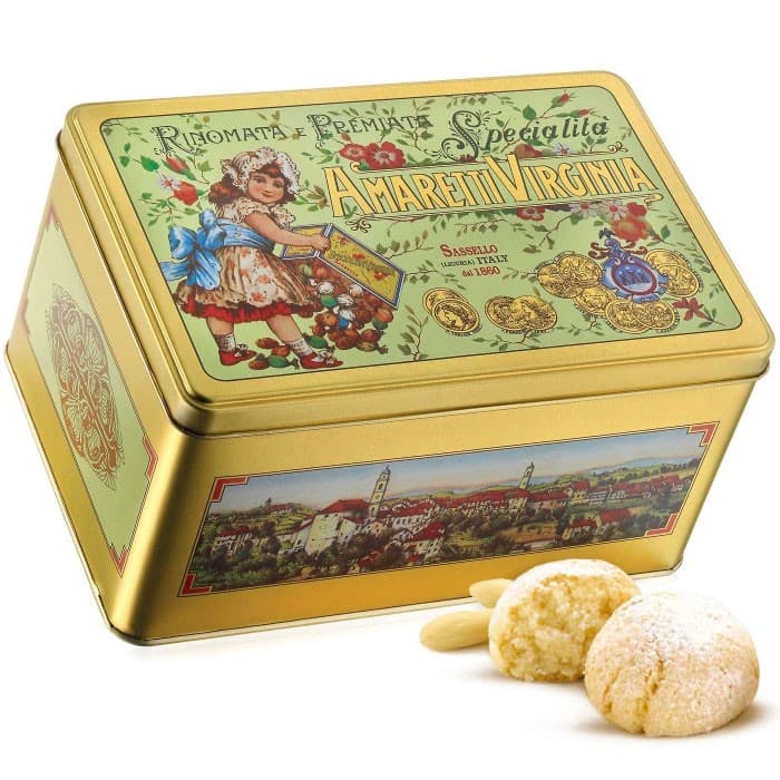 Amaretti Virginia Amarettikakor Burk Guld 220g