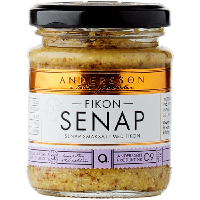Andersson Senap med Fikon 150g från Andersson – köp hos Delitea