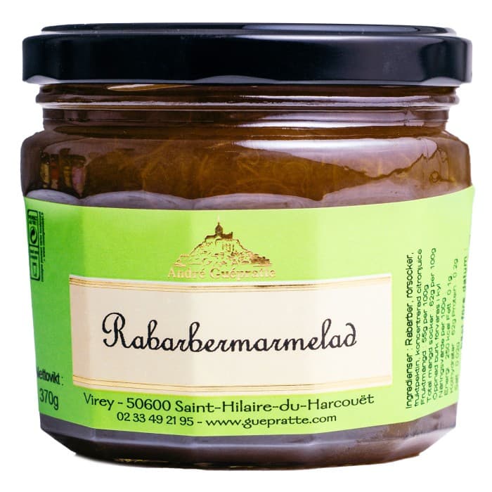 André Guepratte Rabarbermarmelad 370g
