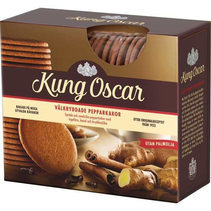 Kung Oscar Välkryddade Pepparkakor 300g från Kung Oscar – köp hos Delitea