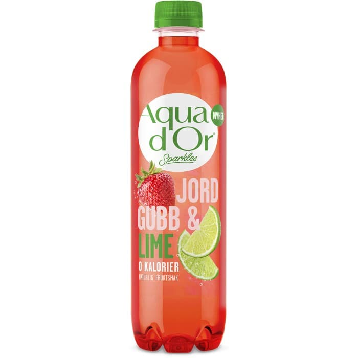 Aqua d´Or Jordgubb & Lime PET 50cl