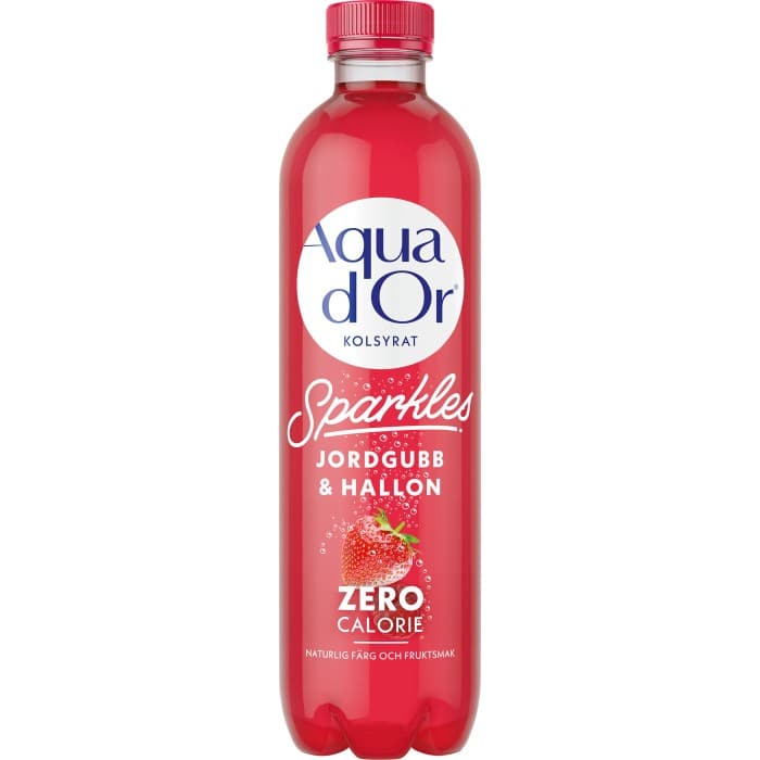 Aqua d’Or Sparkles Jordgubb & Hallon 50cl