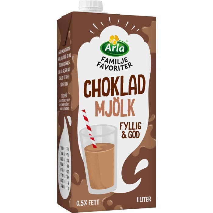 Arla Familjefavoriter Chokladmjölk 1L från Arla – köp hos Delitea