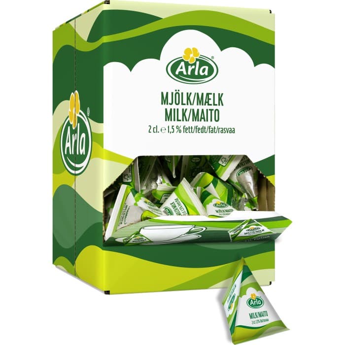 Arla Mellanmjölk 1.5% Portionsförpackning 100x2cl – från Arla – 141 kr – hos Delitea