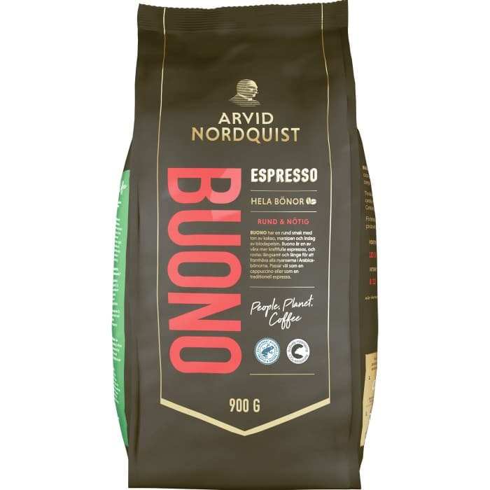Arvid Nordquist Buono Espresso Hela Bönor 900g från Arvid Nordquist – köp hos Delitea